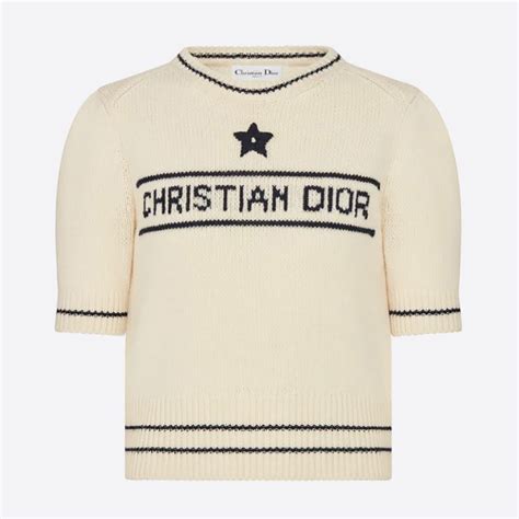 christian dior women's sweater|Dior black and white sweater.